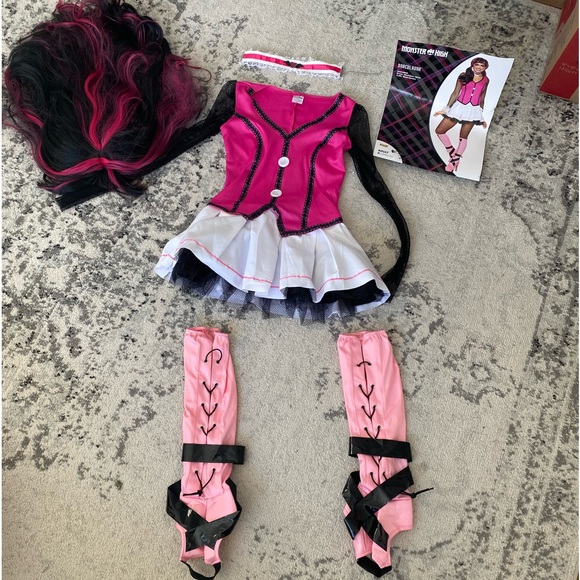 Monster High Draculaura Costume with wig - Picture 1 of 9